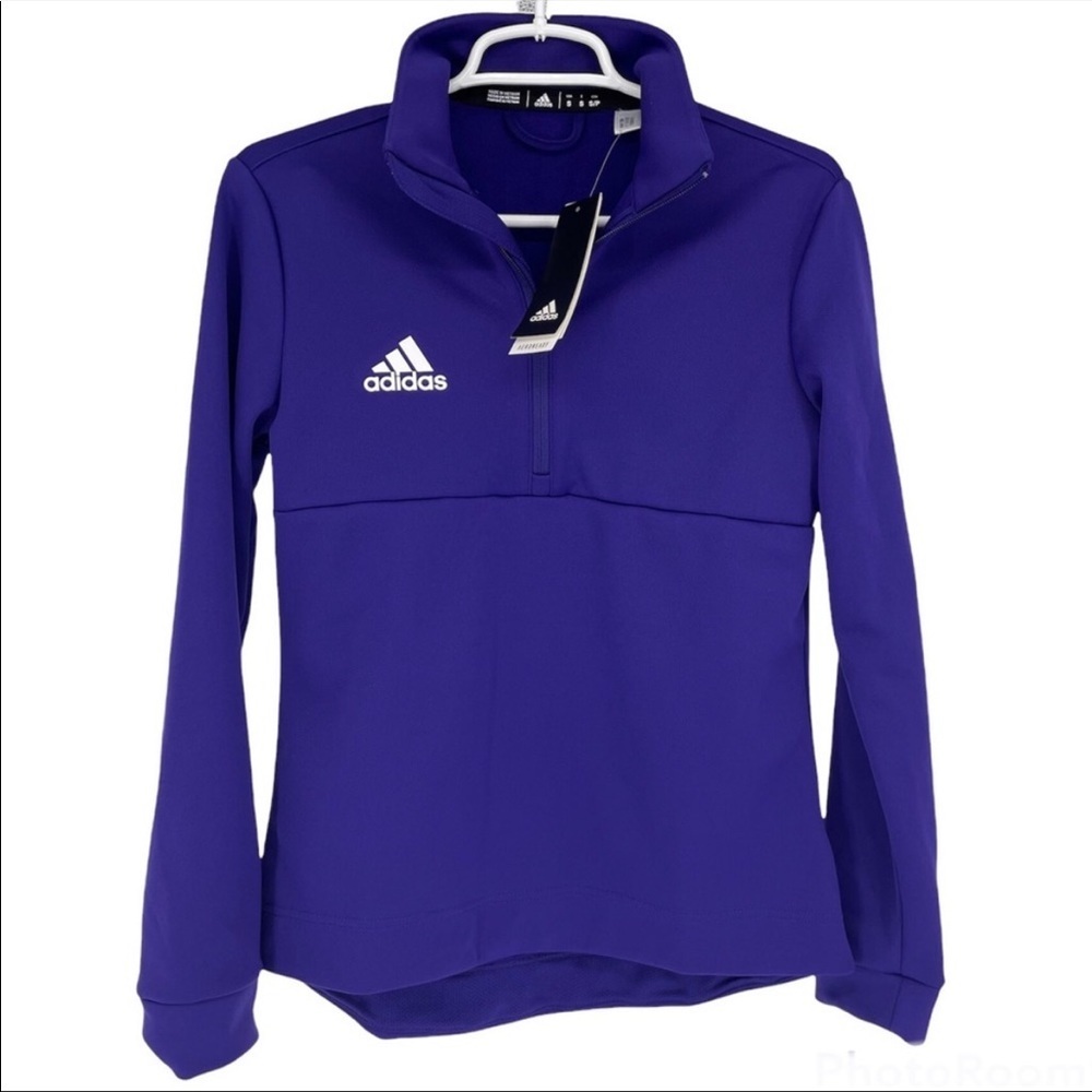 Adidas climalite quarter zip sweatshirt purple
